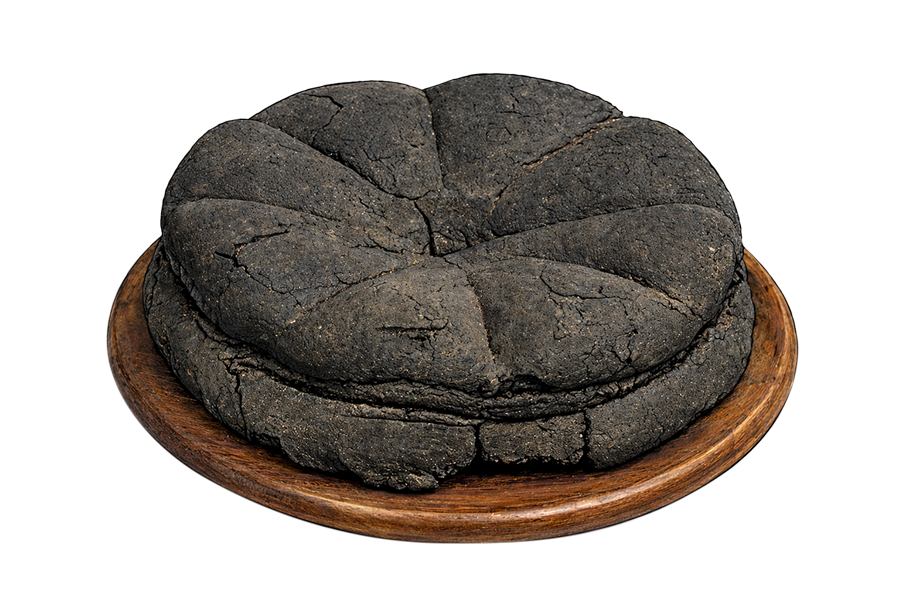 illustrazione pane carbonizzato ritrovato a Pompei